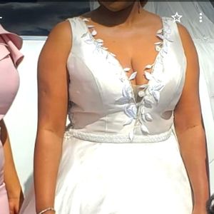 Allure Almond coloured unique bridal gown